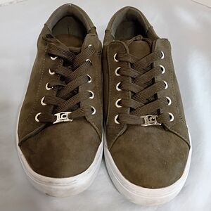 Liz Claiborne Chocolate Sneakers with White Soles